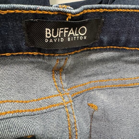 Buffalo David Bitton Faith Mid Rise Straight Jean Med Wash Stretch Distressed 27 - Picture 8 of 10